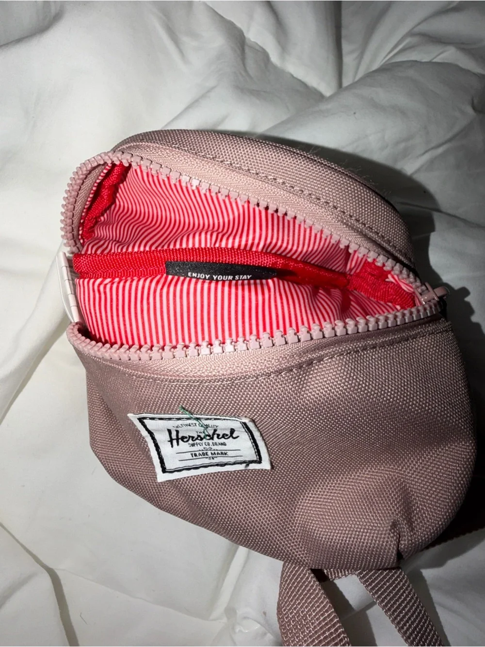 Herschel‎ Supply Company Dusty Rose Backpack Tote w/ matching Belt Bag